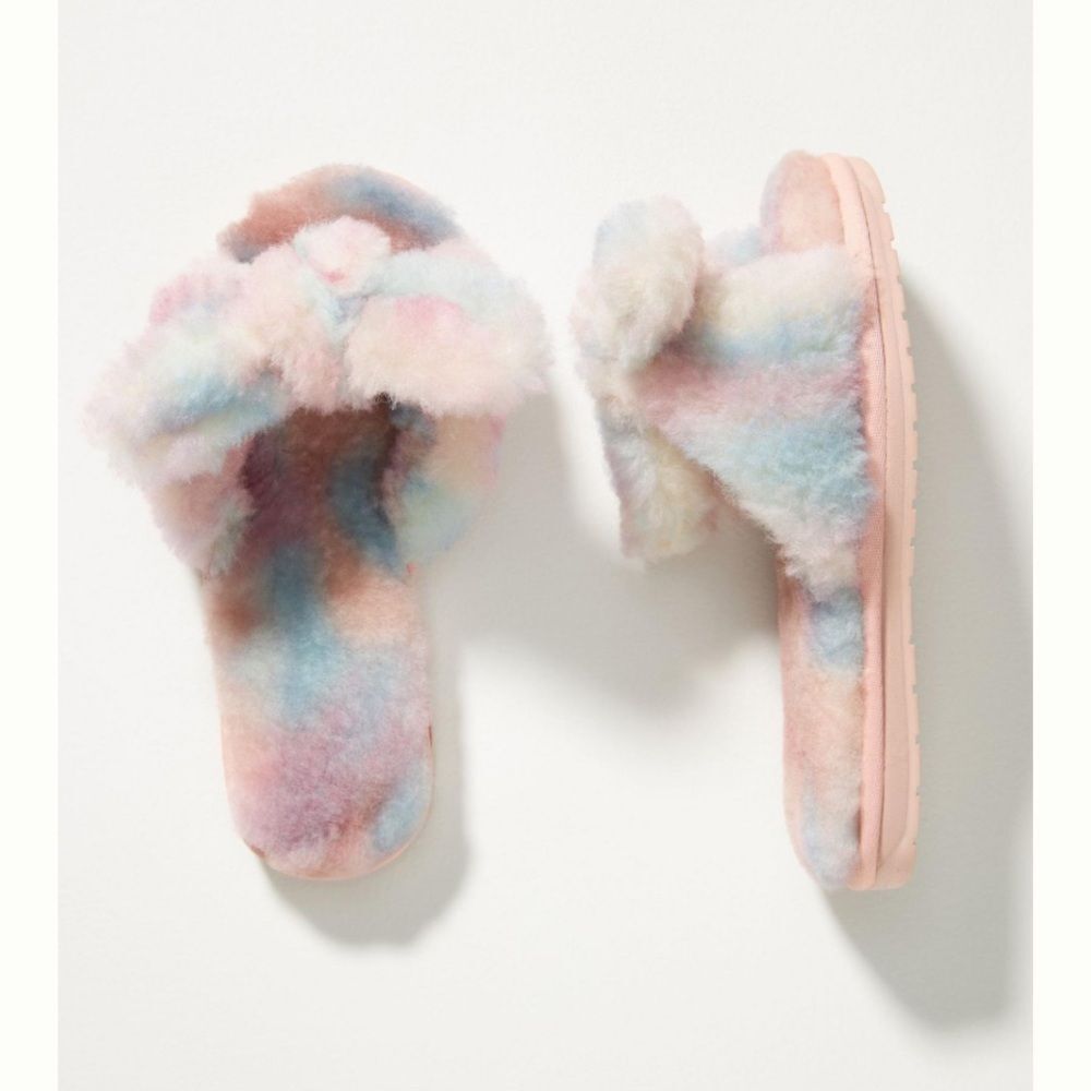 EMU Australia Tie-Dye Mayberry Slippers By Anthropologie W9 - Picture 4 of 8